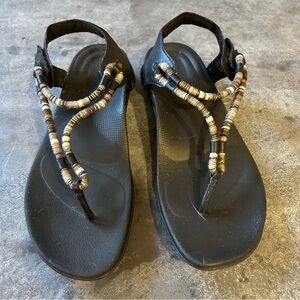 Black Aetrex Women's Sandals